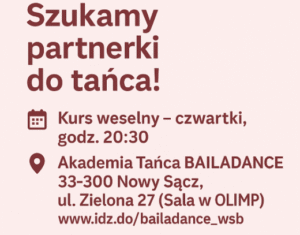 szukamy partnerki do tańca nowy sącz